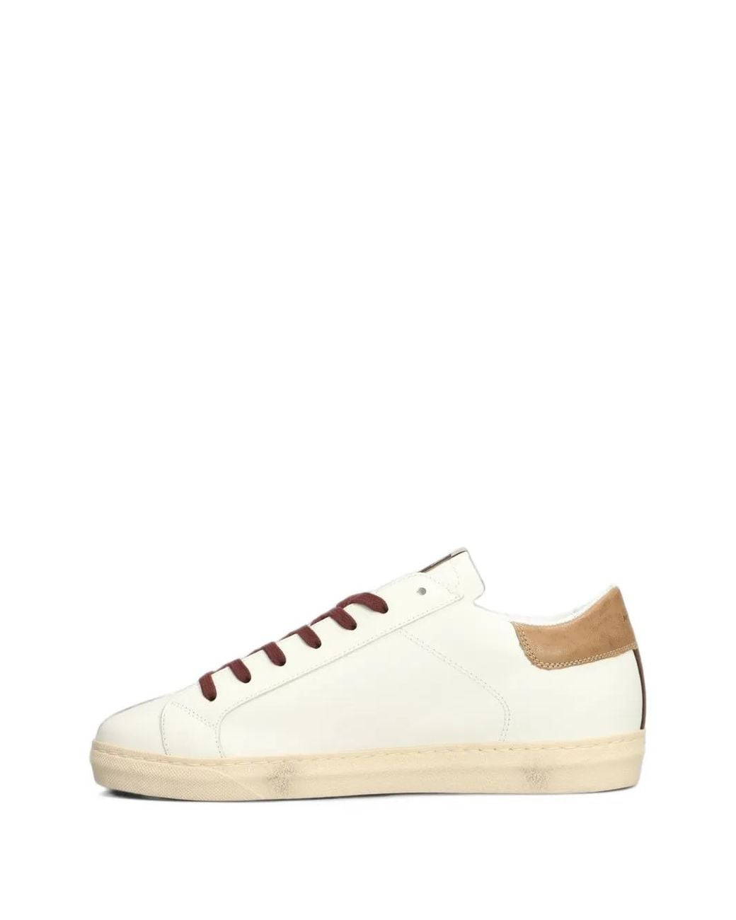 AMA BRAND Natural Star-Patch Leather Sneakers for men