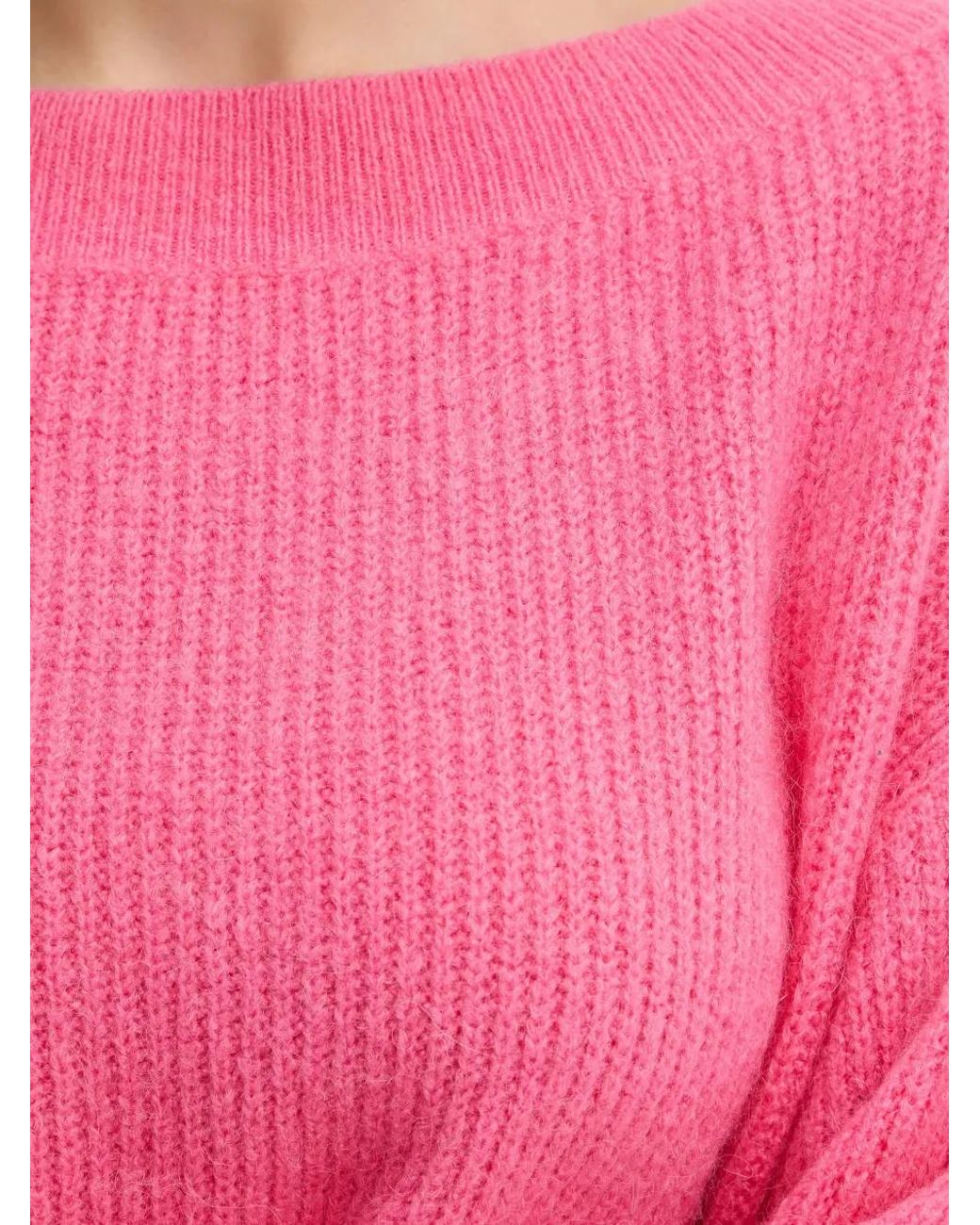 Round-Neck Sweater Morgan de color Pink