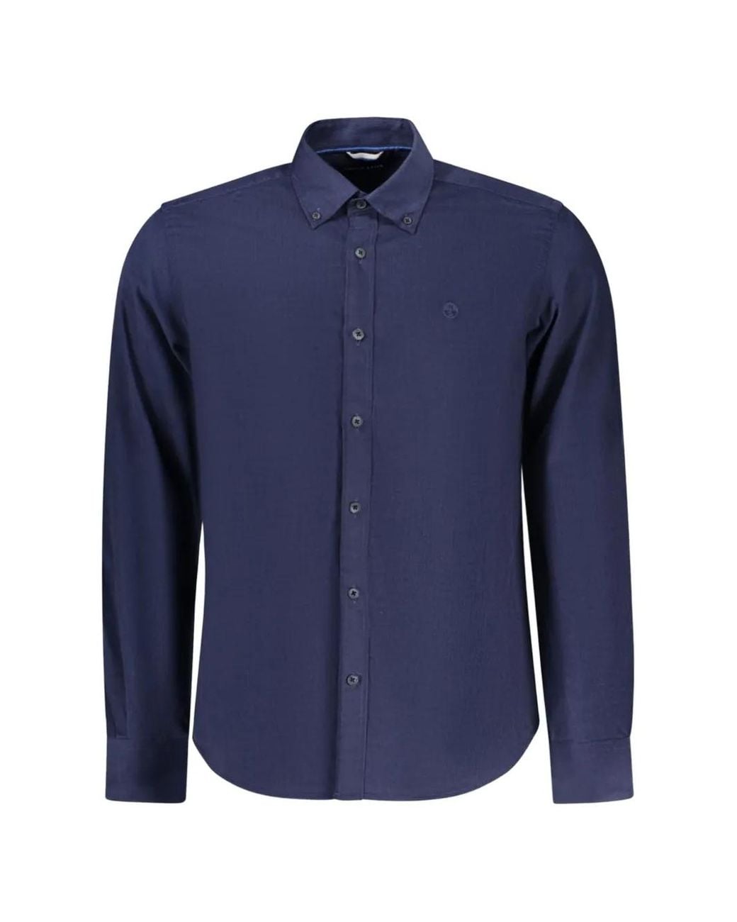 North Sails Blue Button-Down Long-Sleeve Shirt for men