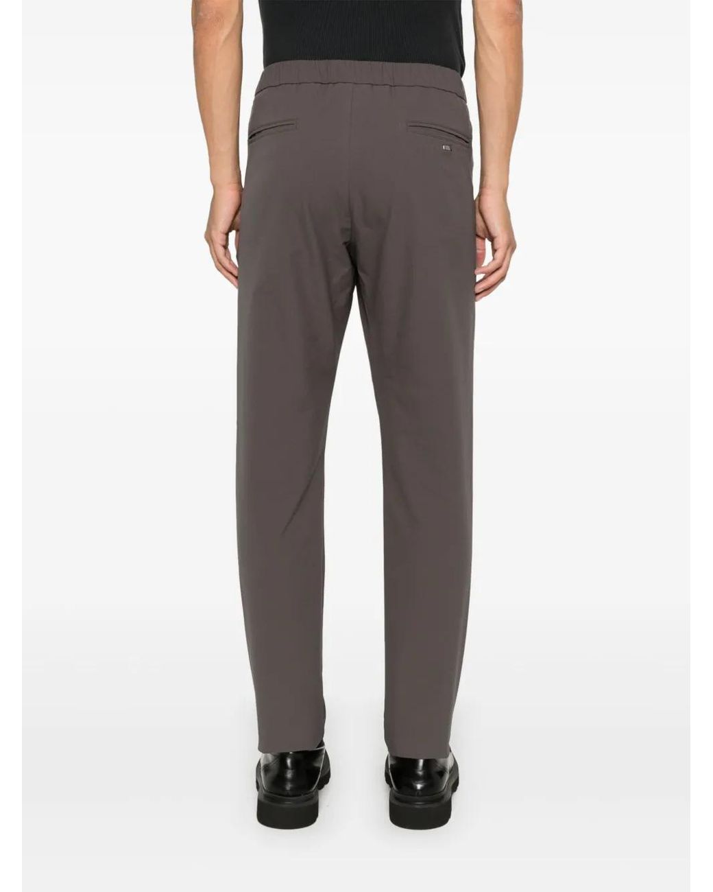 Herno Gray Relaxed Trousers for men