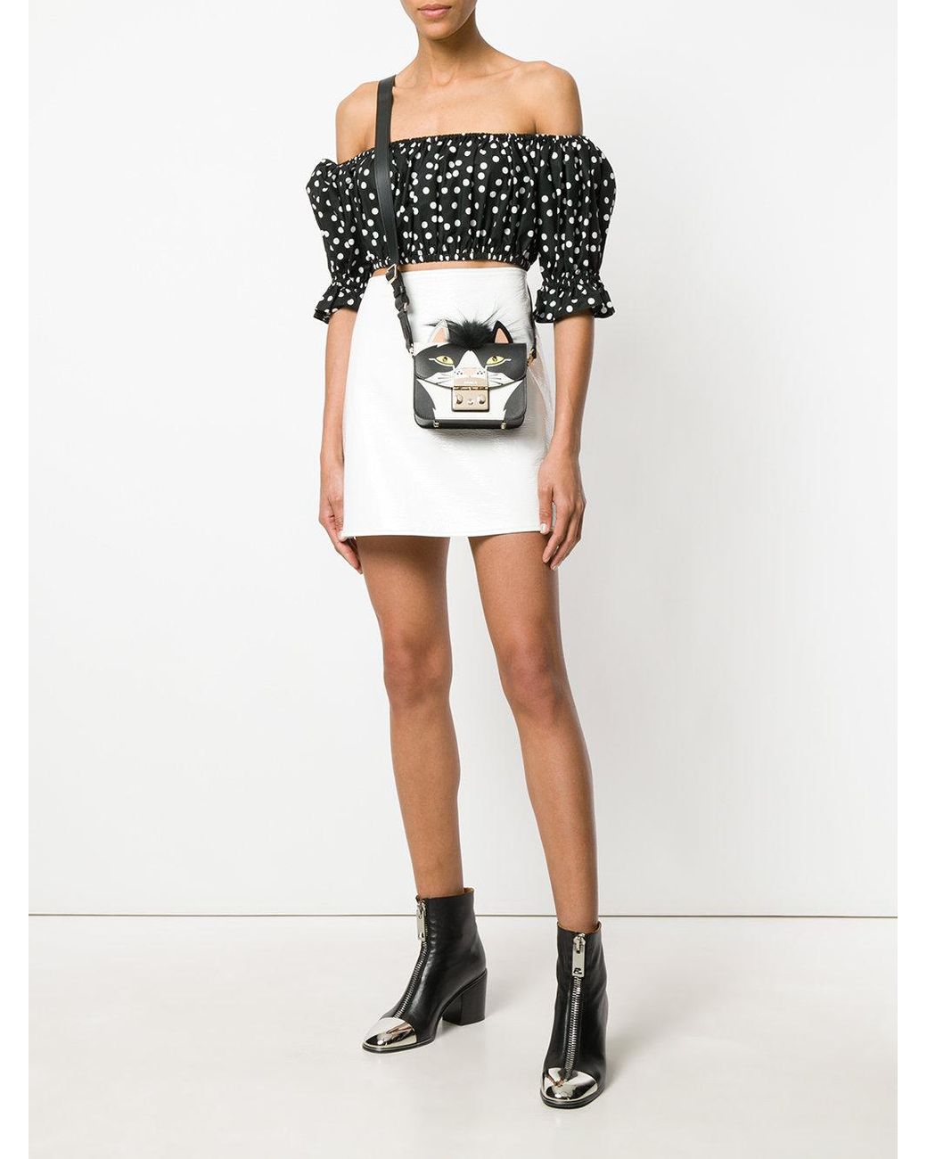 Furla Metropolis Cat Bag in Black | Lyst