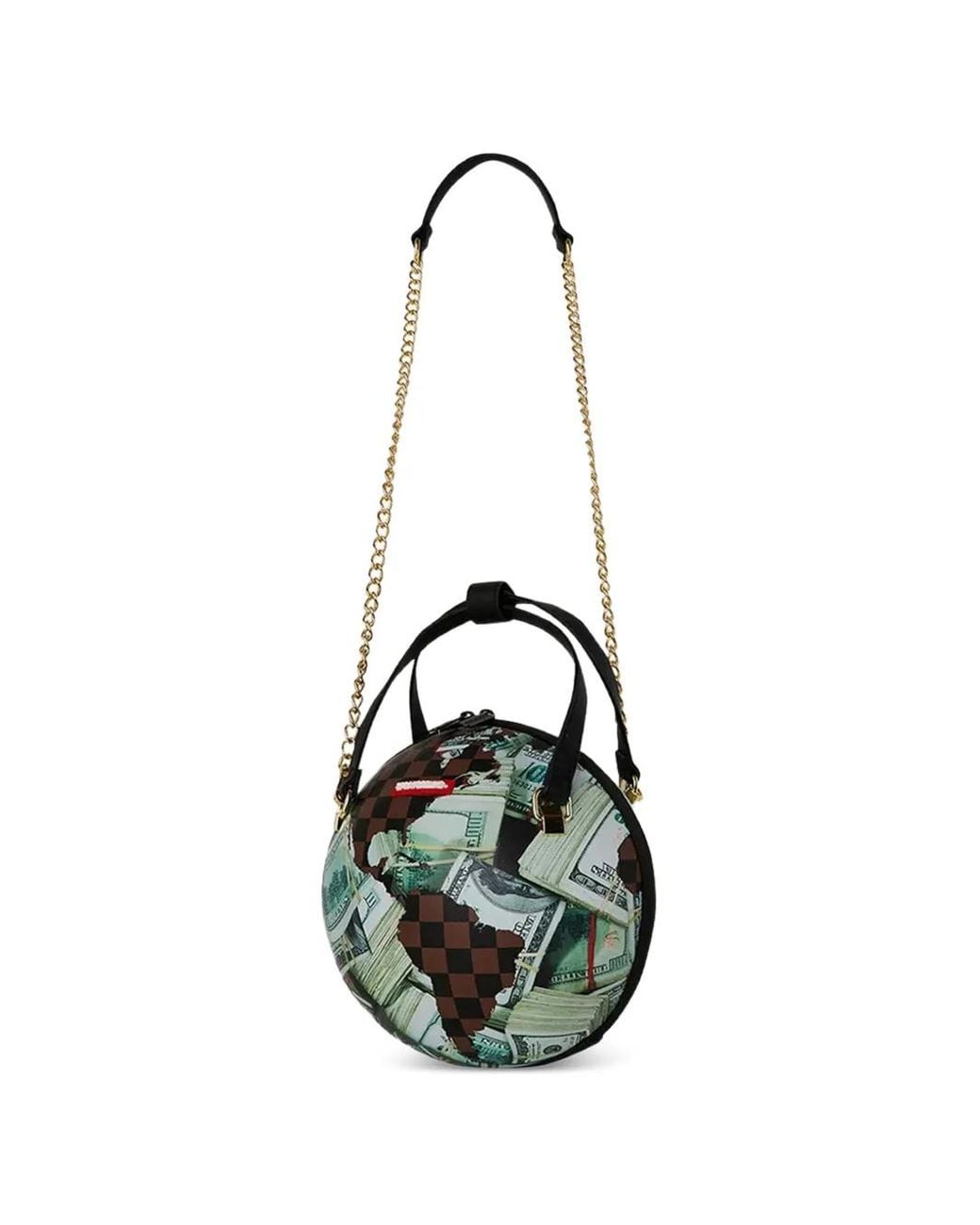 Sprayground White Money Banks Tote Bag