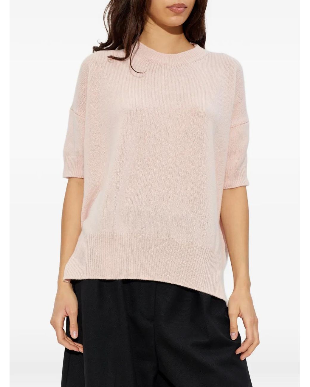 Jil Sander White Cashmere Sweater