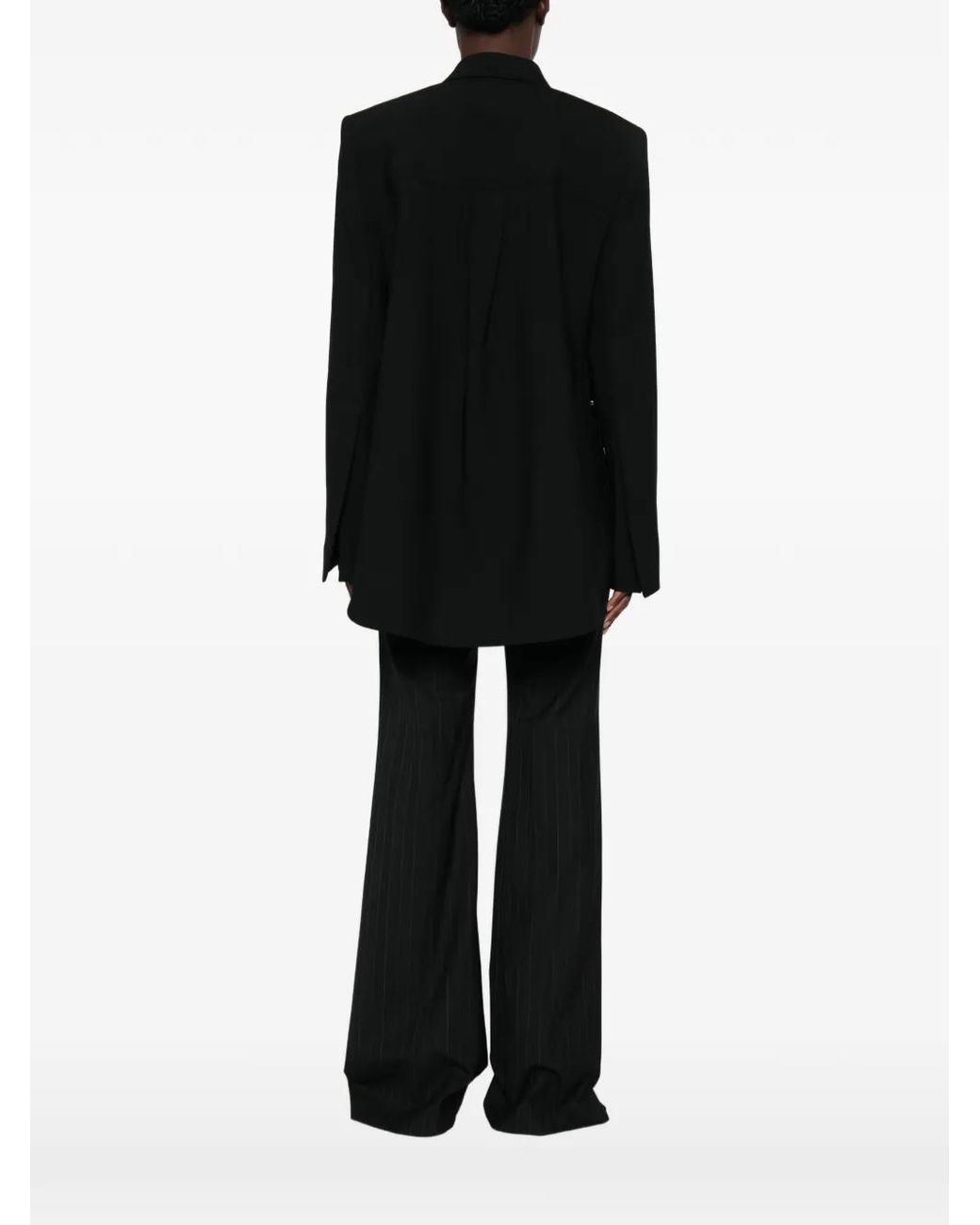 Sportmax Black Double-Breasted Blazer