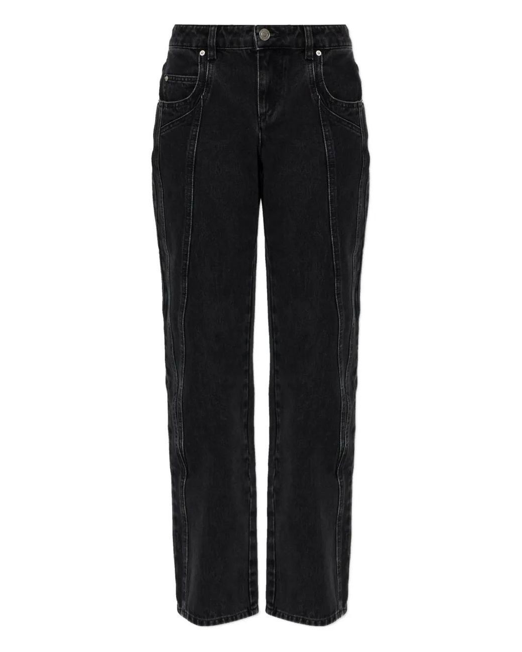 Isabel Marant Black Jaylis Seam Trousers