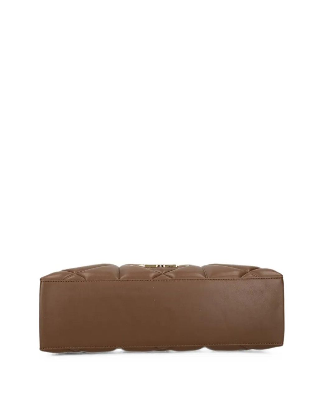 Love Moschino Brown Logo-Plaque Shoulder Bag