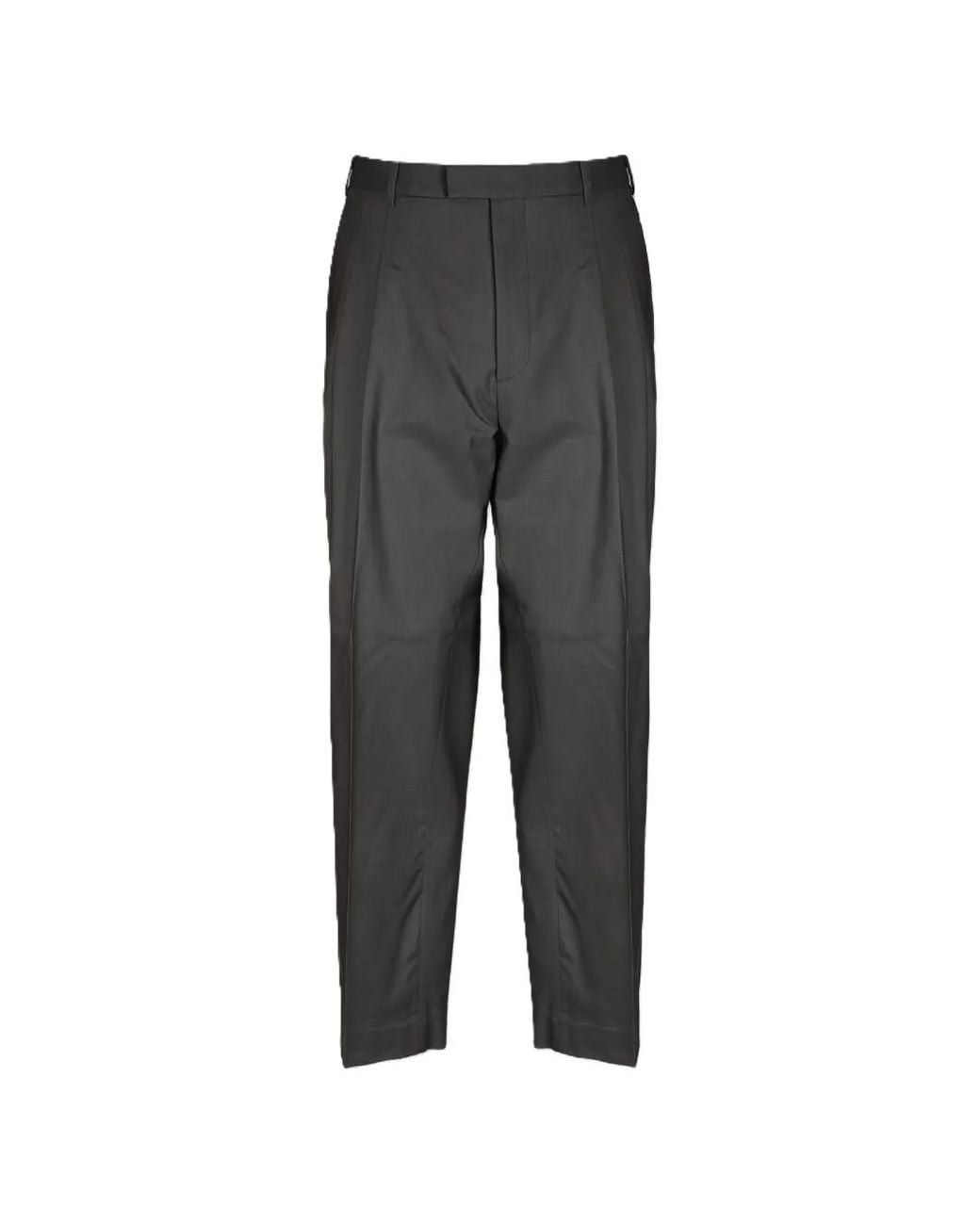BE ABLE Gray Pleated Side-Adjuster Trousers for men