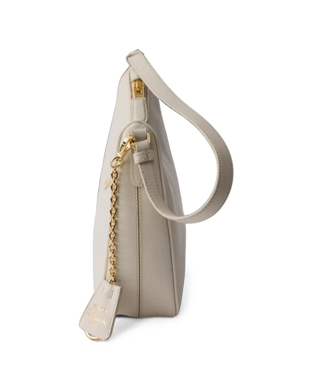 Prada White Re-Edition 2005 Saffiano Leather Mini-Bag