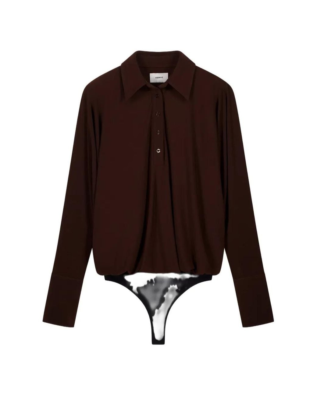 Coperni Brown Body À Design Drapé