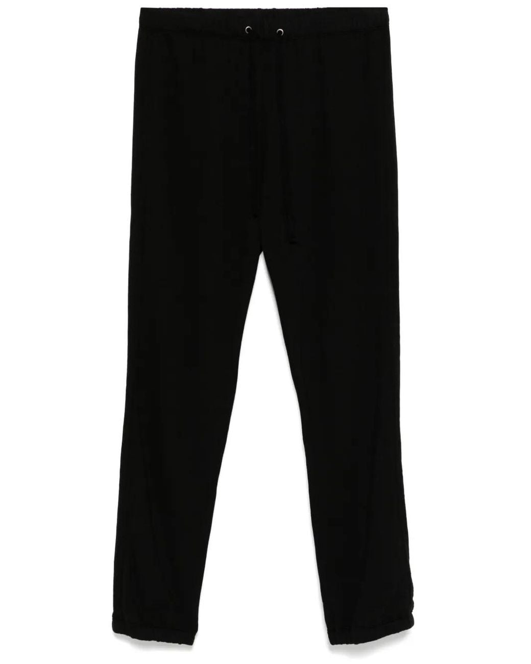 James Perse Black Straight-Leg Track Pants