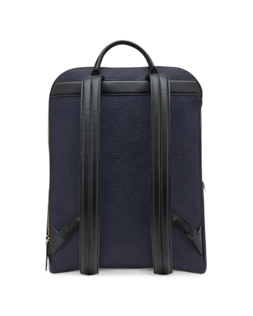 Smythson Blue Zip-Around Leather Backpack