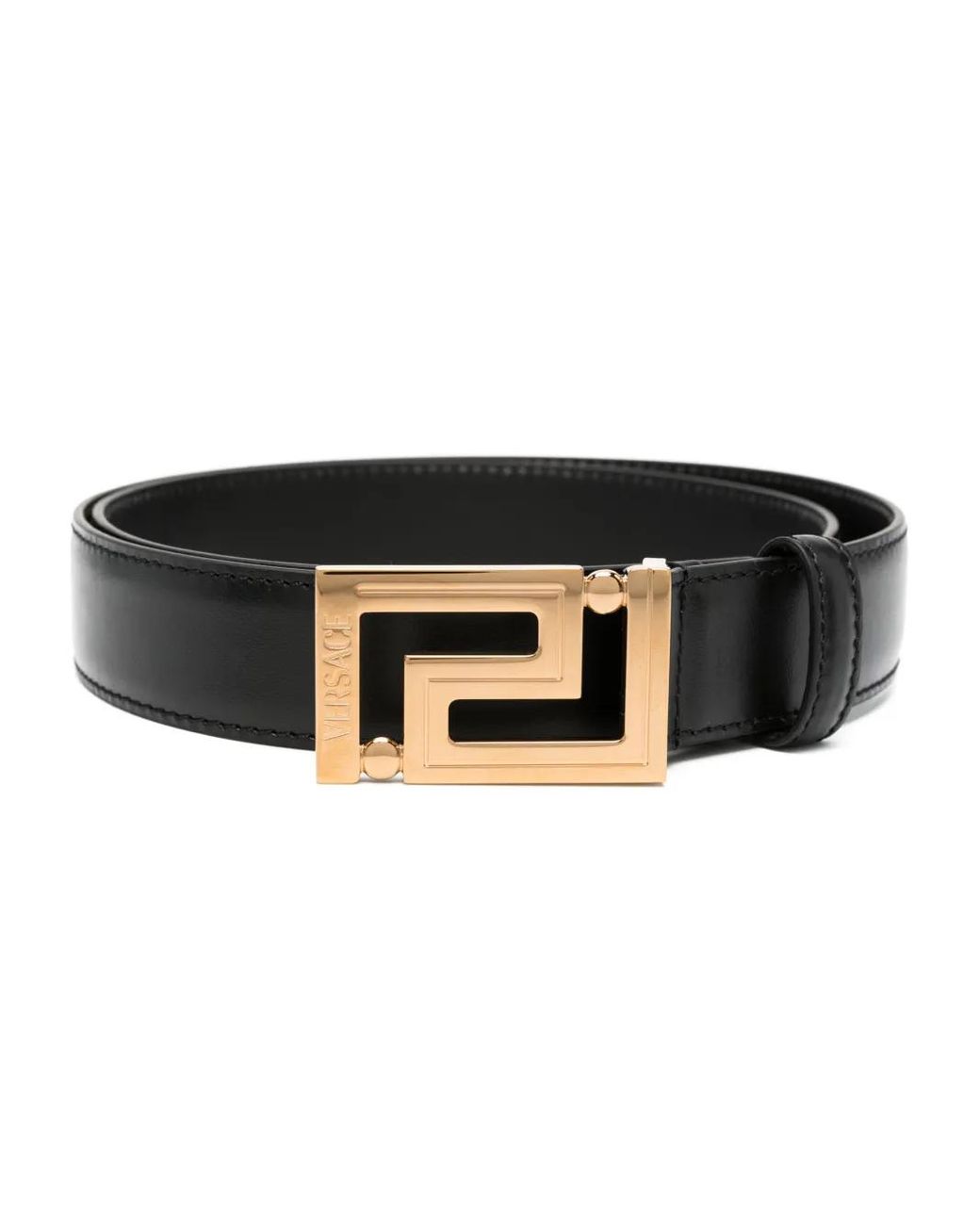 Versace Black Satin-Finish Silk And Nylon Belt for men