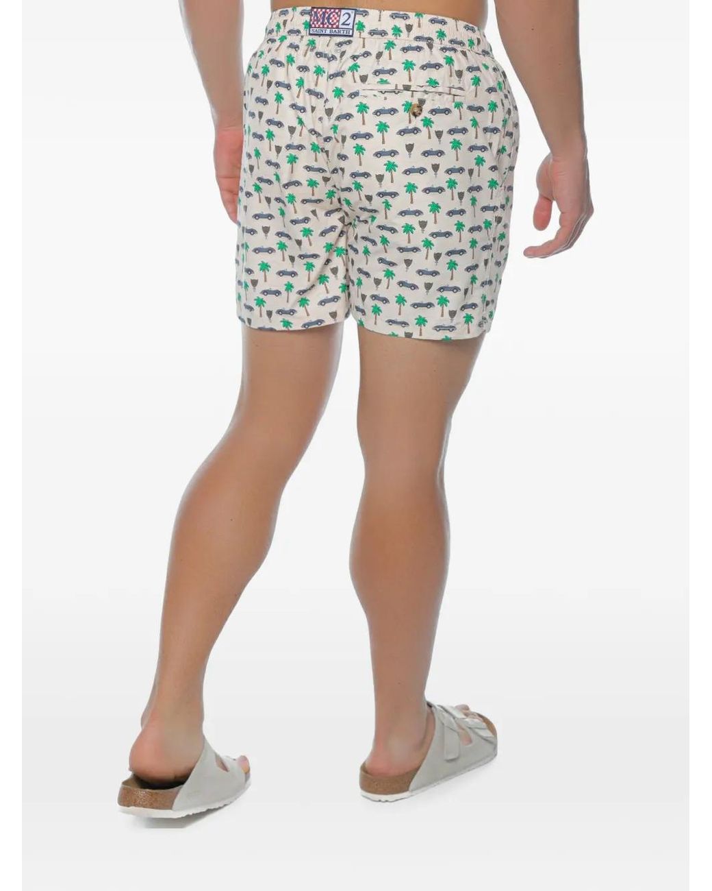 Mc2 Saint Barth Blue Lightweight Fabric Swim Shorts Lighting for men