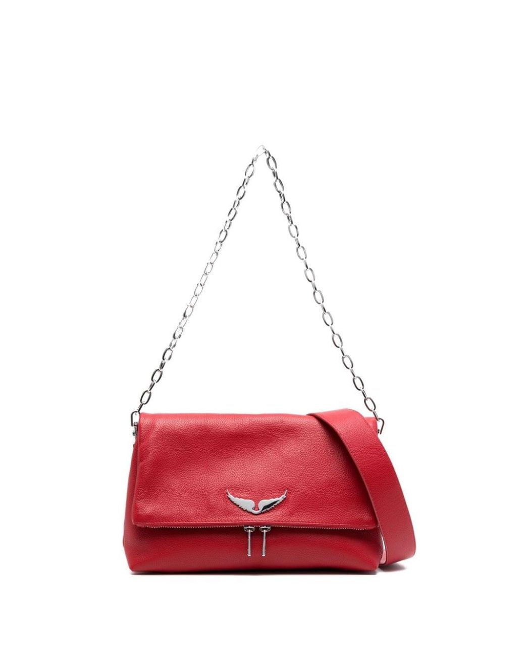 Zadig & Voltaire Rocky Leather Crossbody Bag in Red Lyst