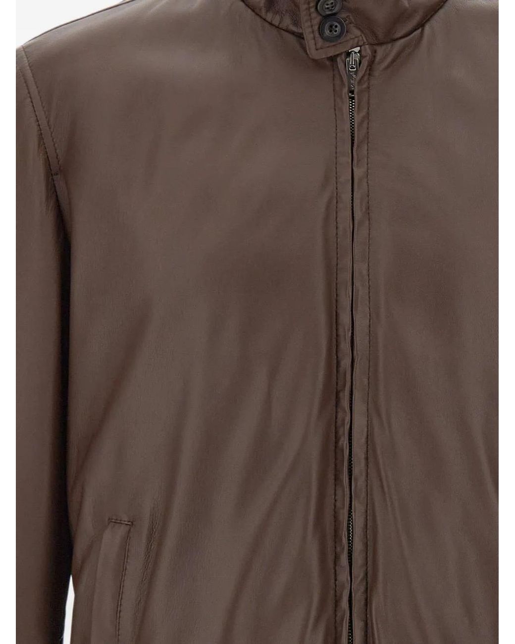 Volfagli Brown Fox18 America Leather Jacket for men