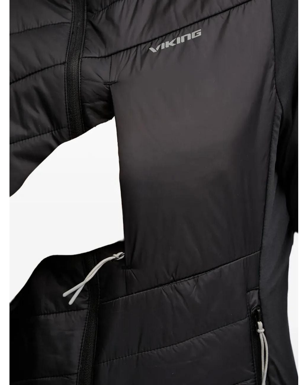 Viking Black Zemu Quilted Panelled Jacket