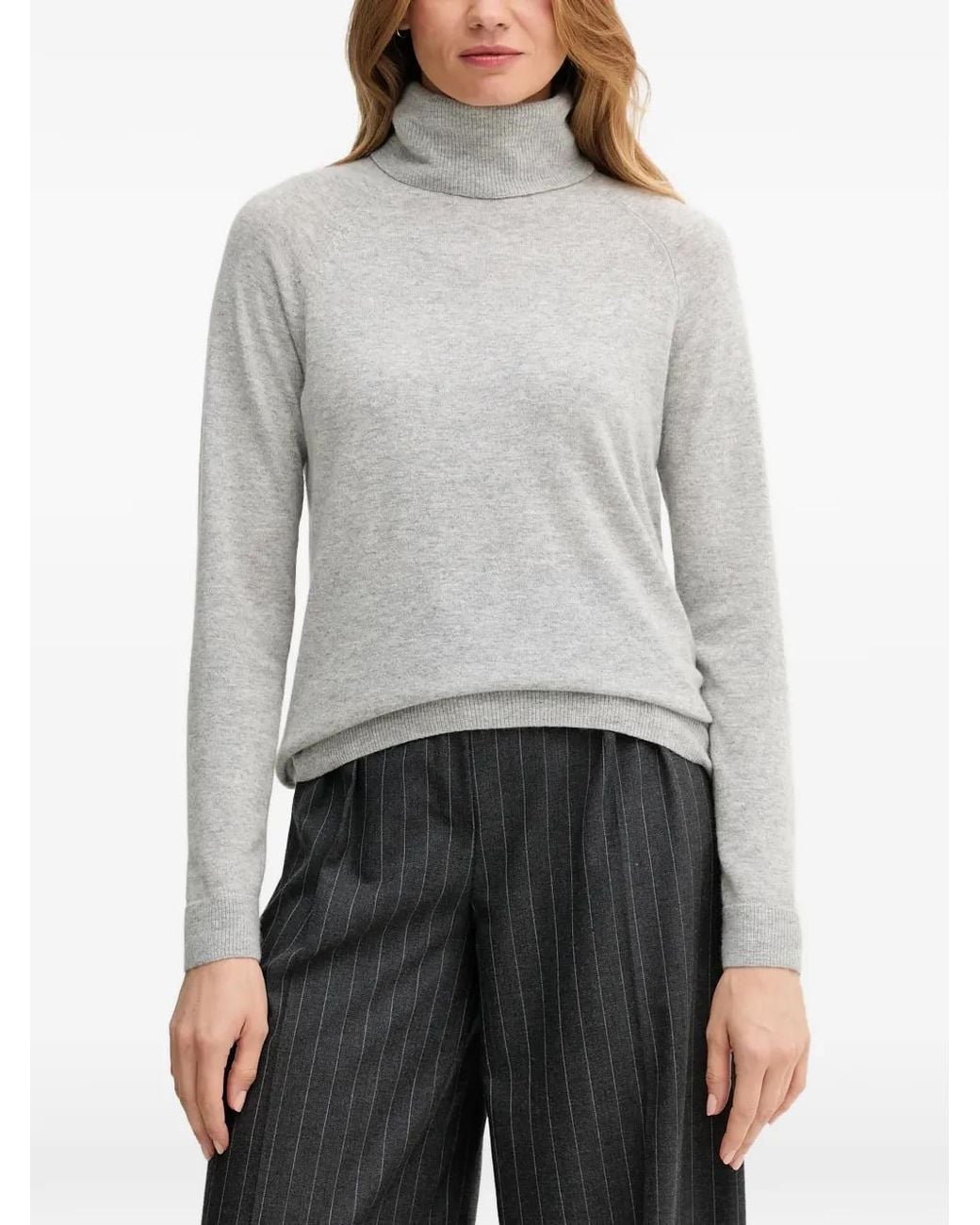 Benetton Gray Roll-Neck Sweater