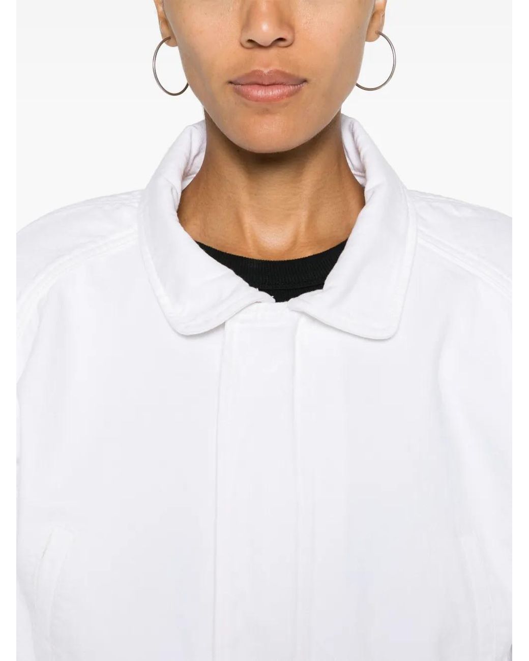 3x1 White Amelia Cropped Jacket