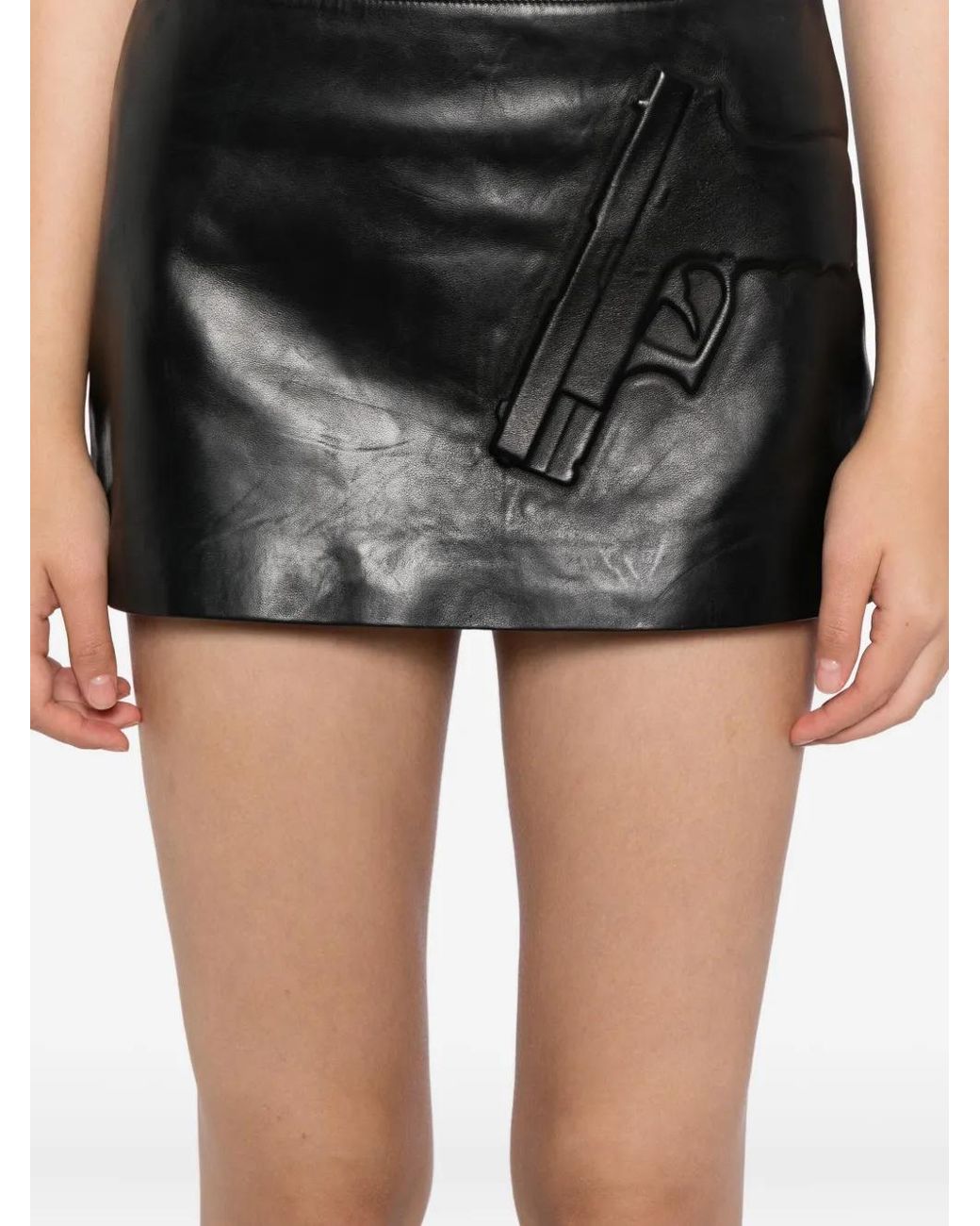 Ashley Williams Protection Mini Skirt in Gray | Lyst