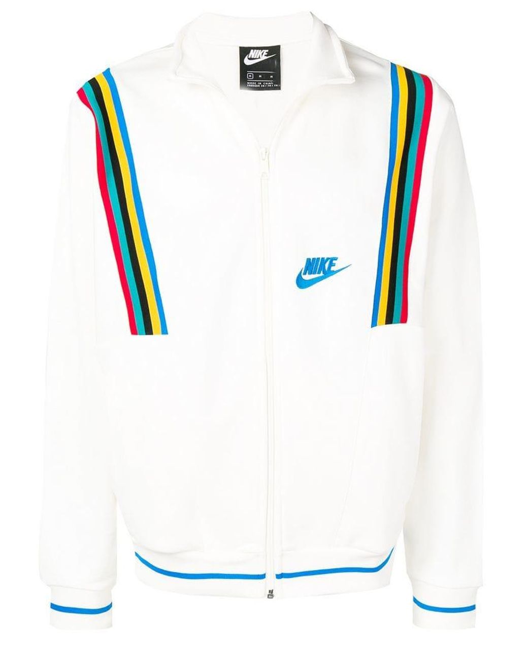 Nike French Terry Jacket in White for Men | Lyst