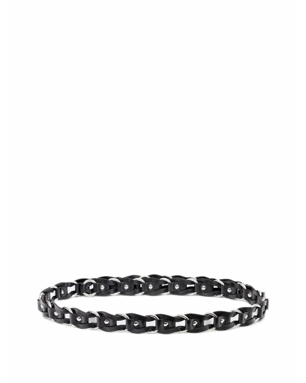 Isabel Marant Black Bali Hook Leather Belt