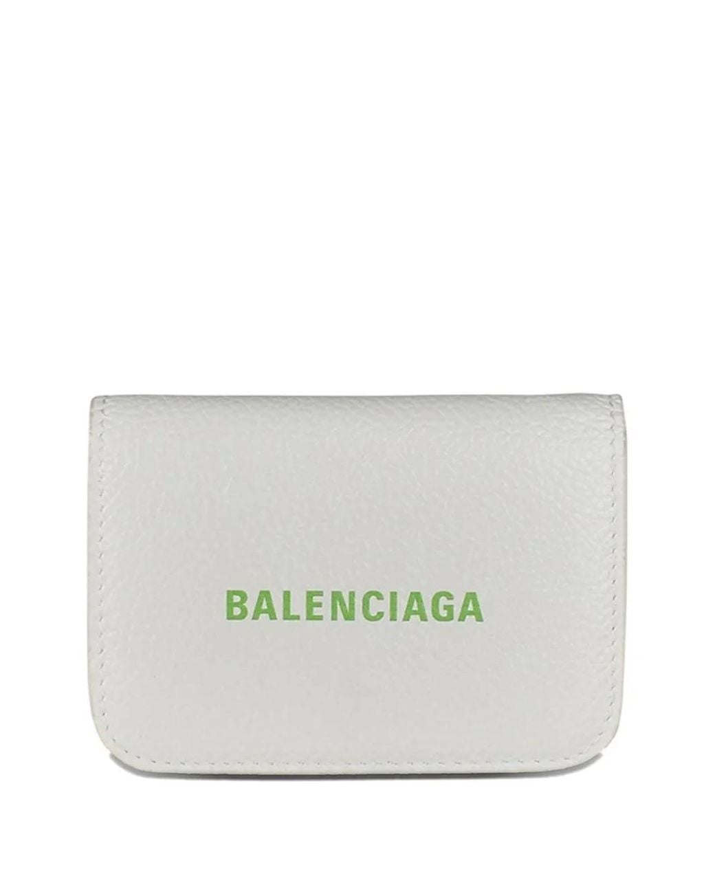 Balenciaga Gray Mini Logo-Print Wallet