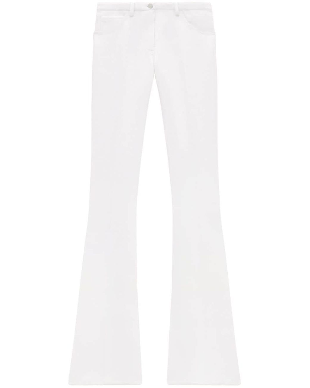 bootcut trousers women black in polyester - COURRÈGES - d — 2