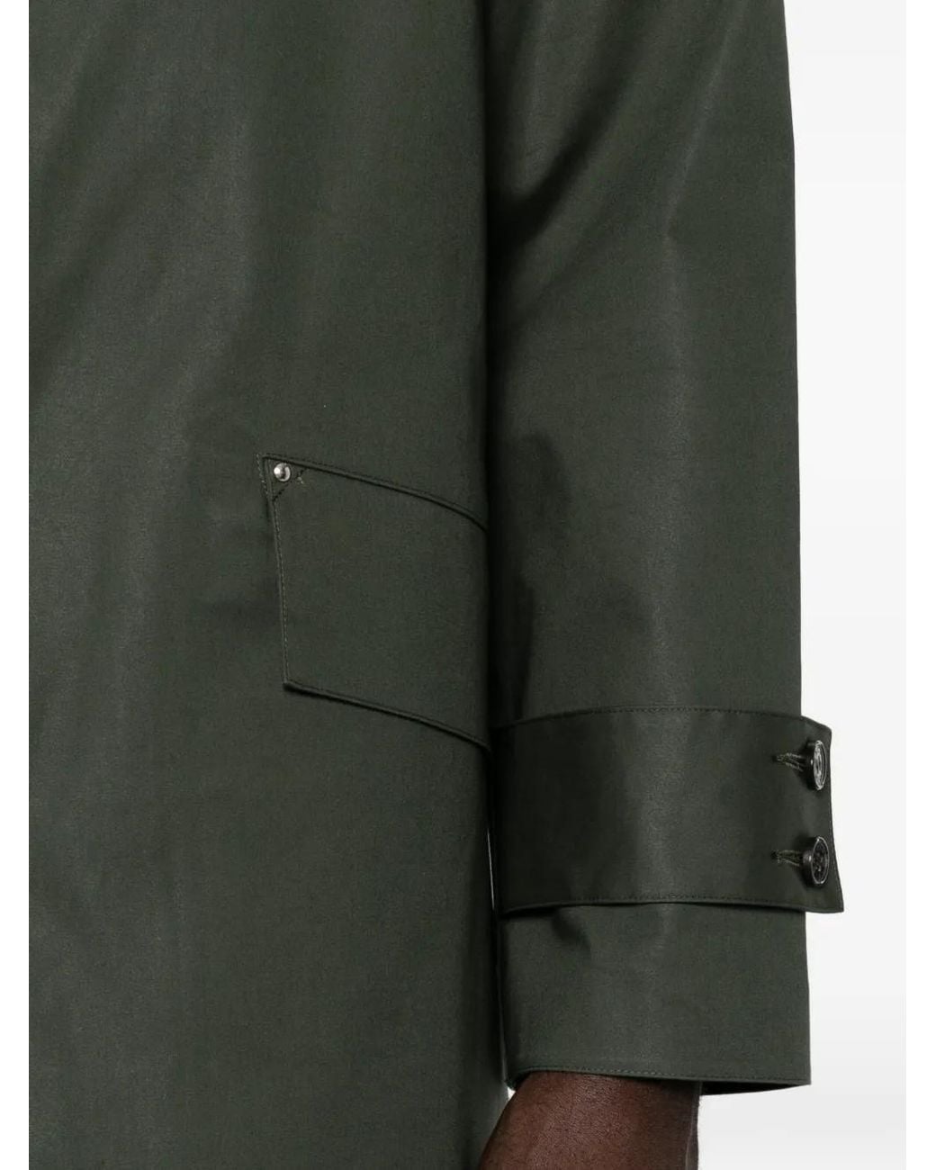 Mackintosh Green Humbie Button-Up Coat for men