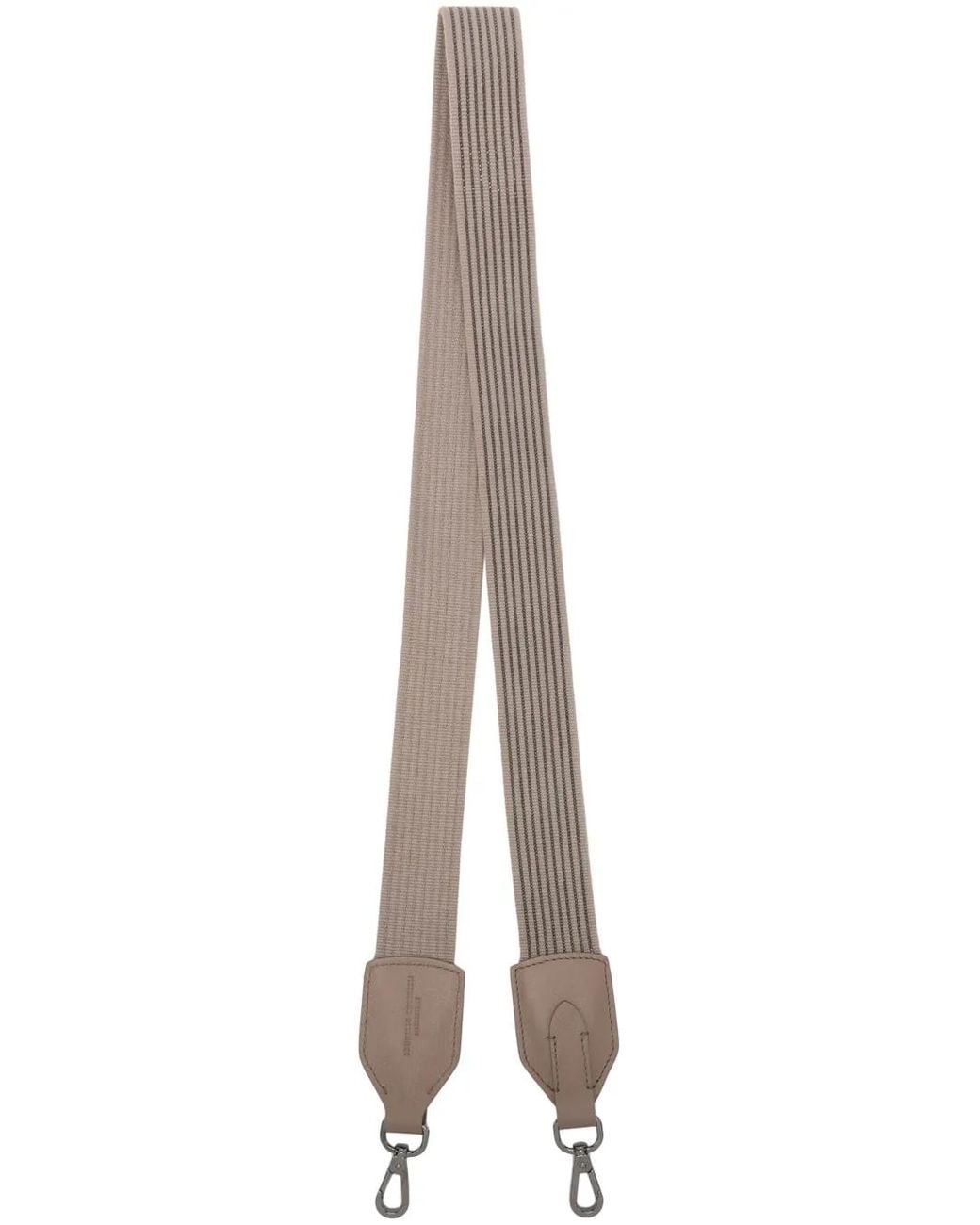Brunello Cucinelli Natural Striped Canvas Bag Strap