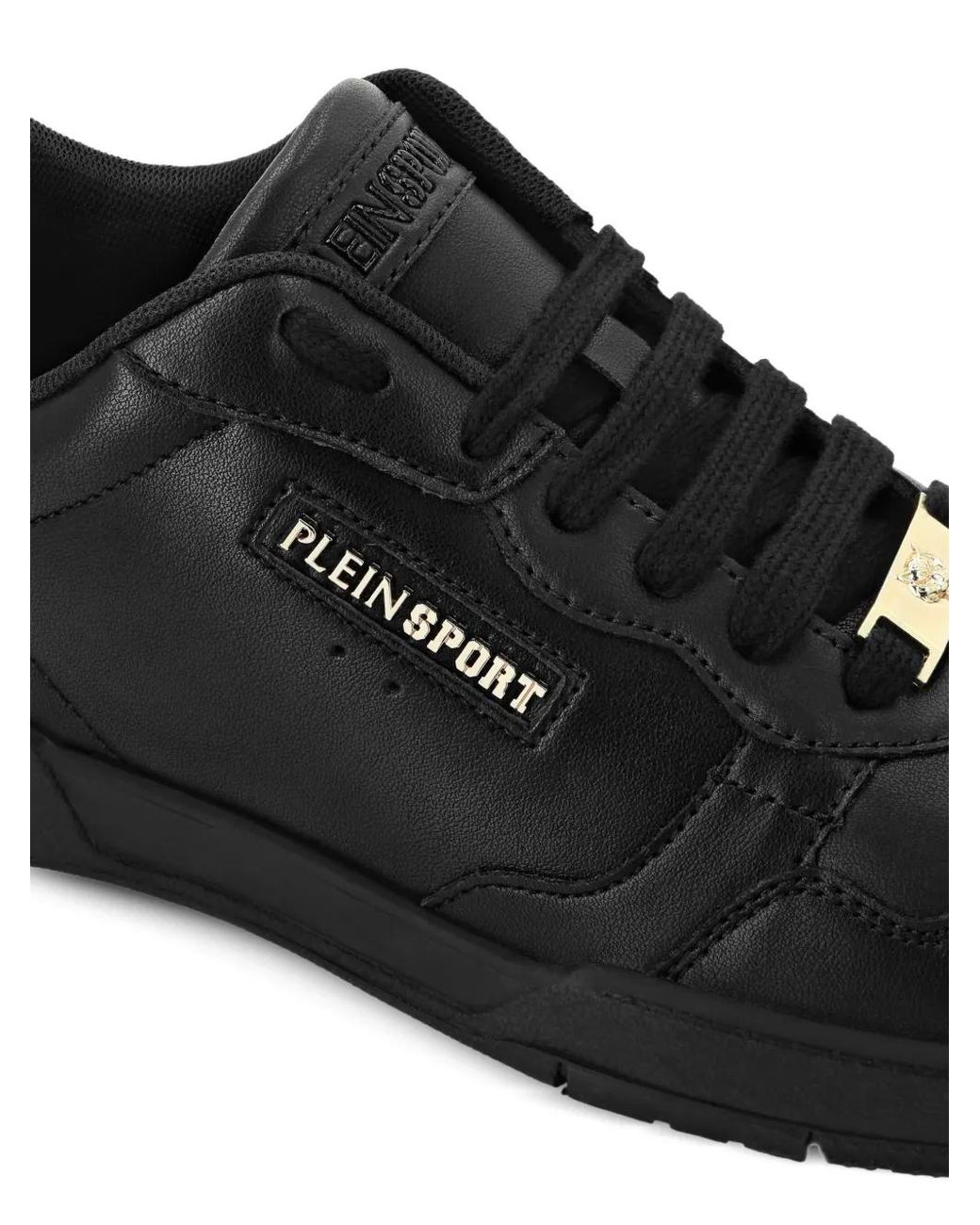 Philipp Plein Black Low Top Tiger.X