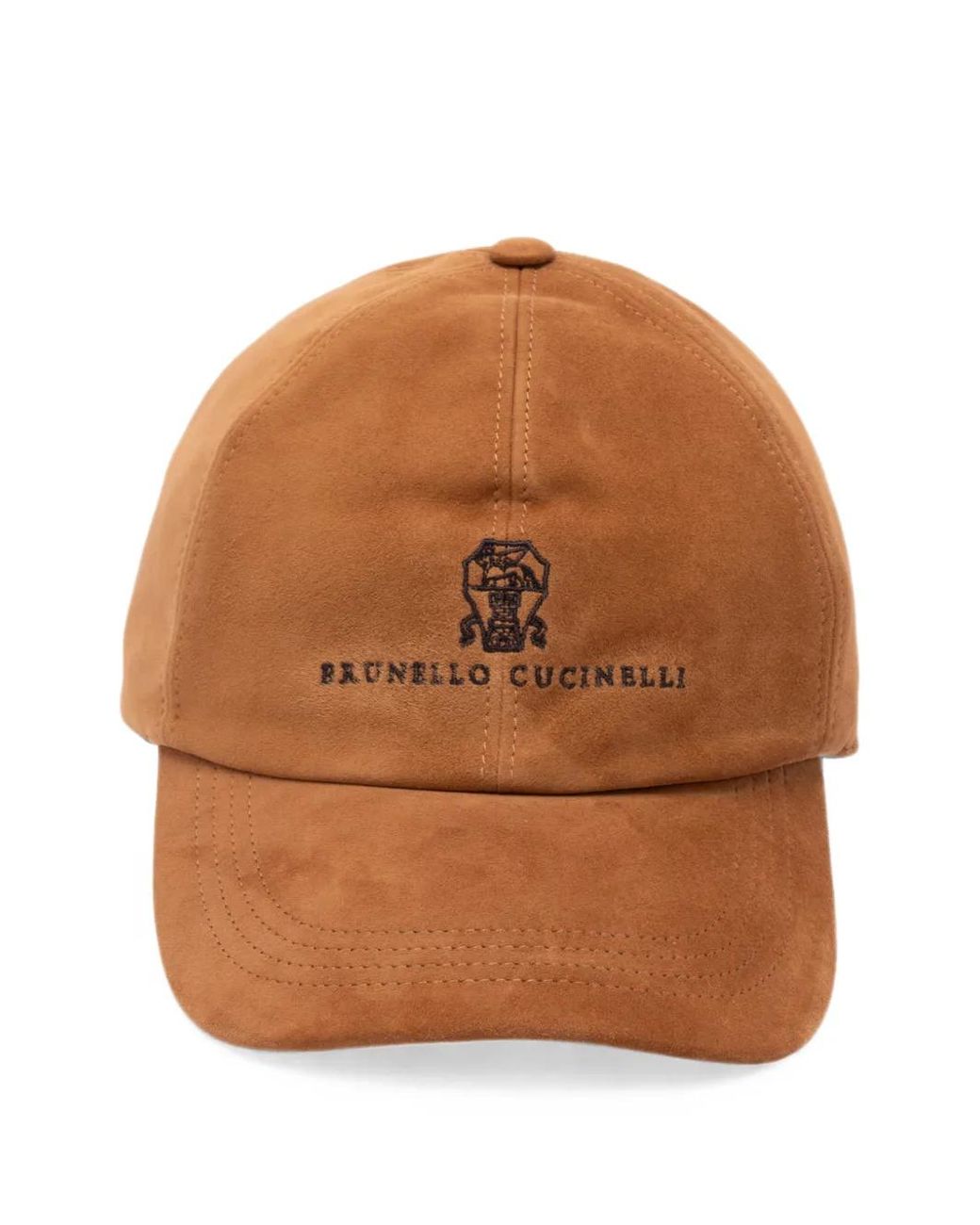 Brunello Cucinelli Brown Casquette À Logo Brodé for men