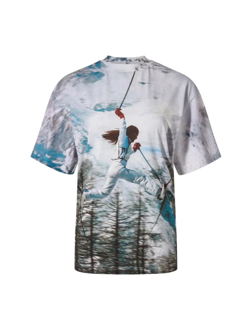 Perfect Moment Blue Sloan Printed T-Shirt