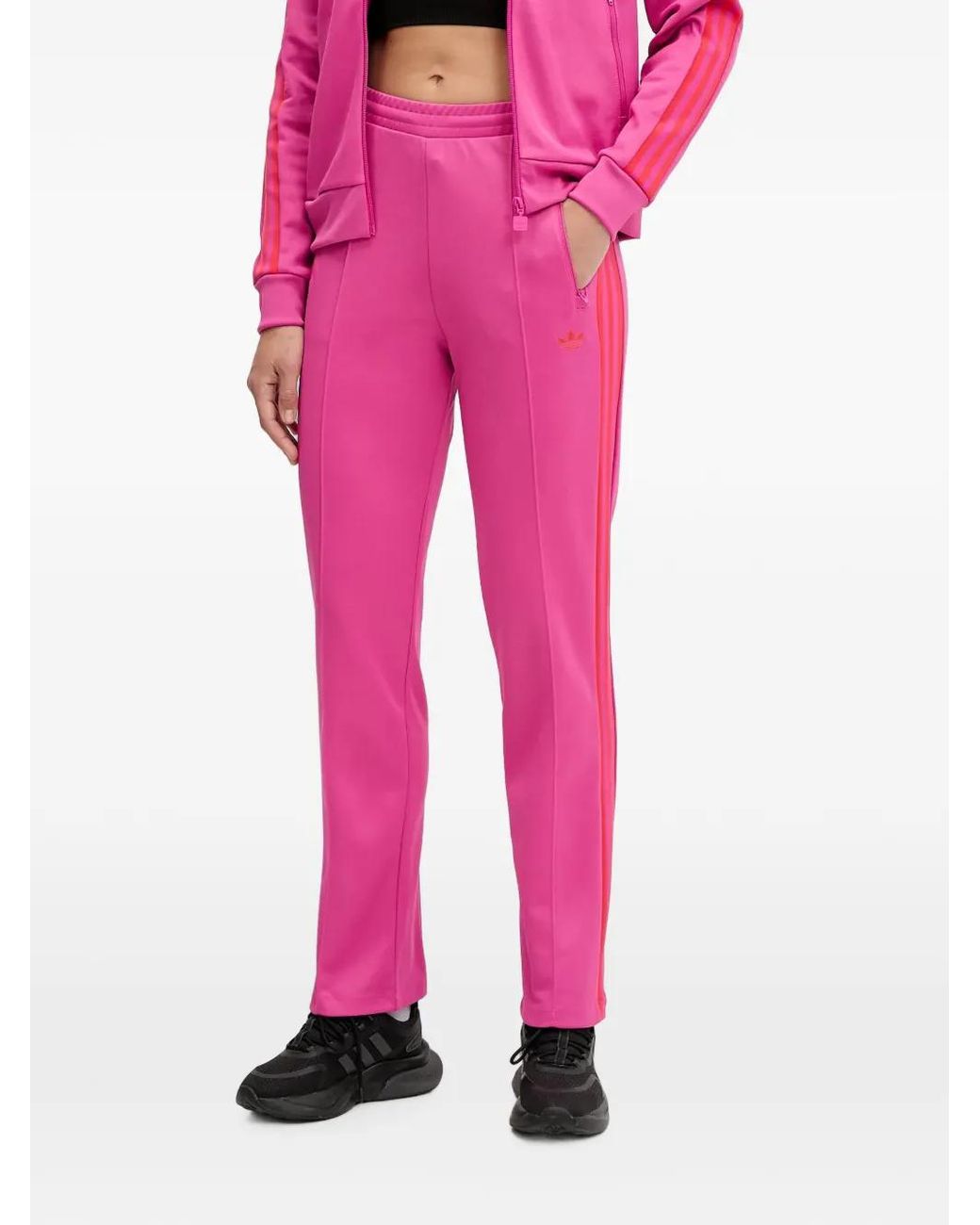 Adidas Pink Pantalon De Jogging À Logo