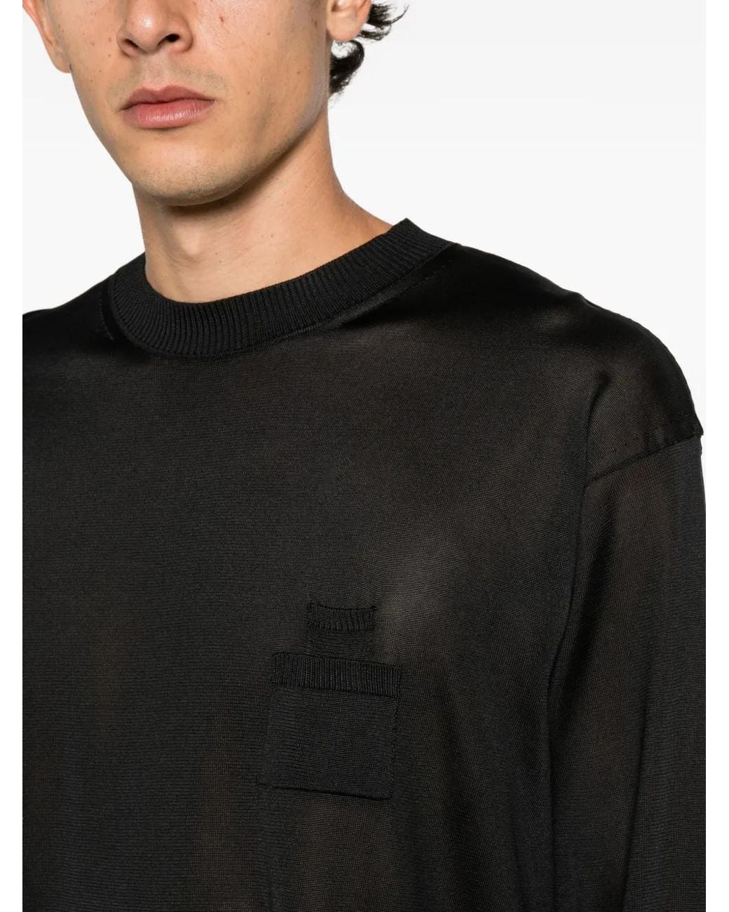 ROT Black Patch-Pocket Sweater
