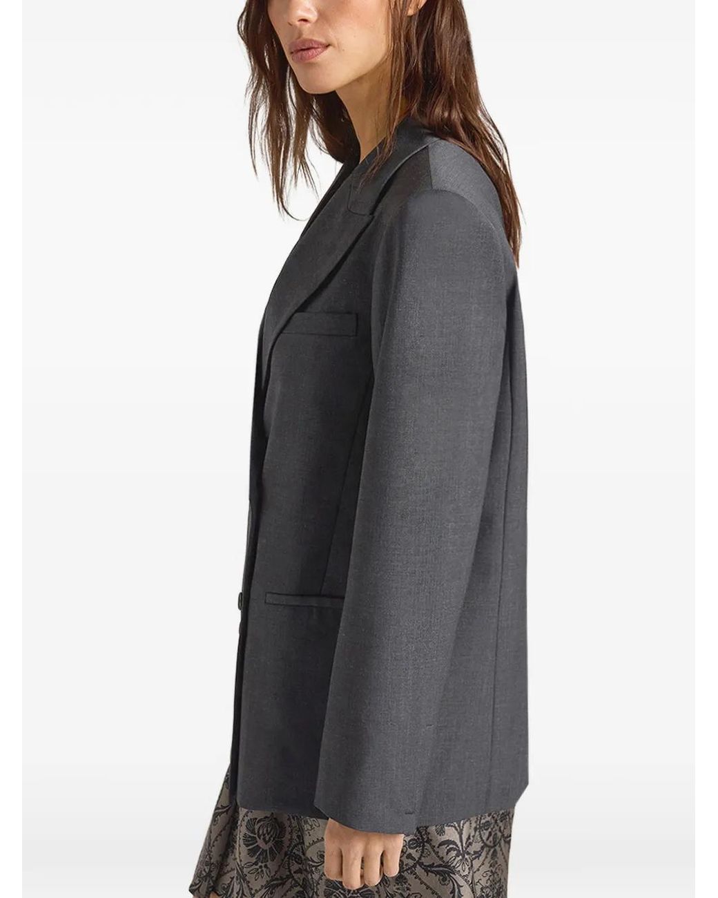 Momoní Black Blazer Rosemary À Boutonnière Croisée
