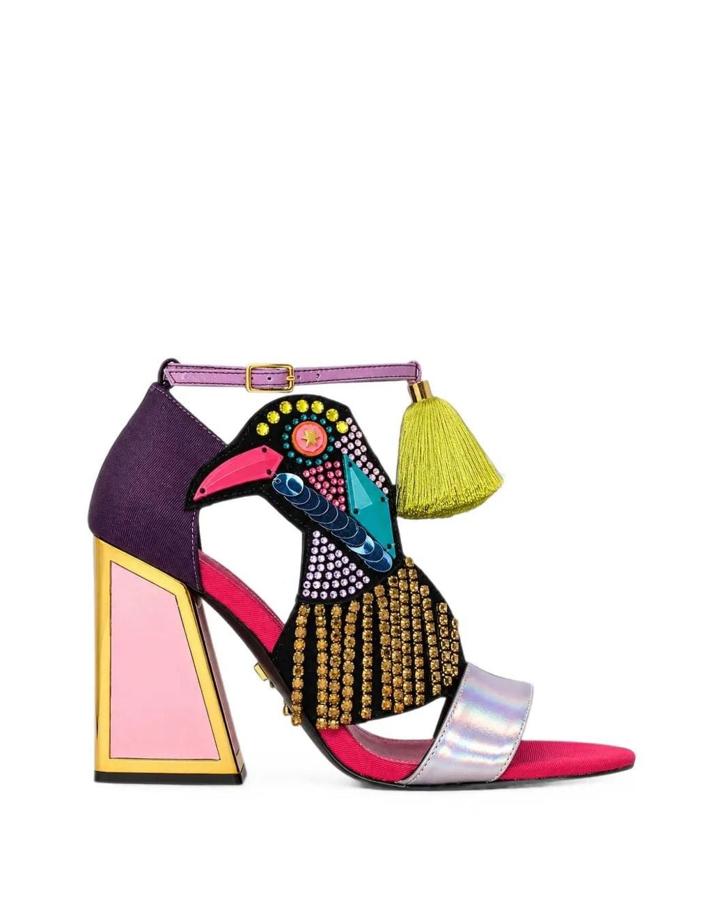Kat Maconie White Aya Bird-Embellishment Sandals