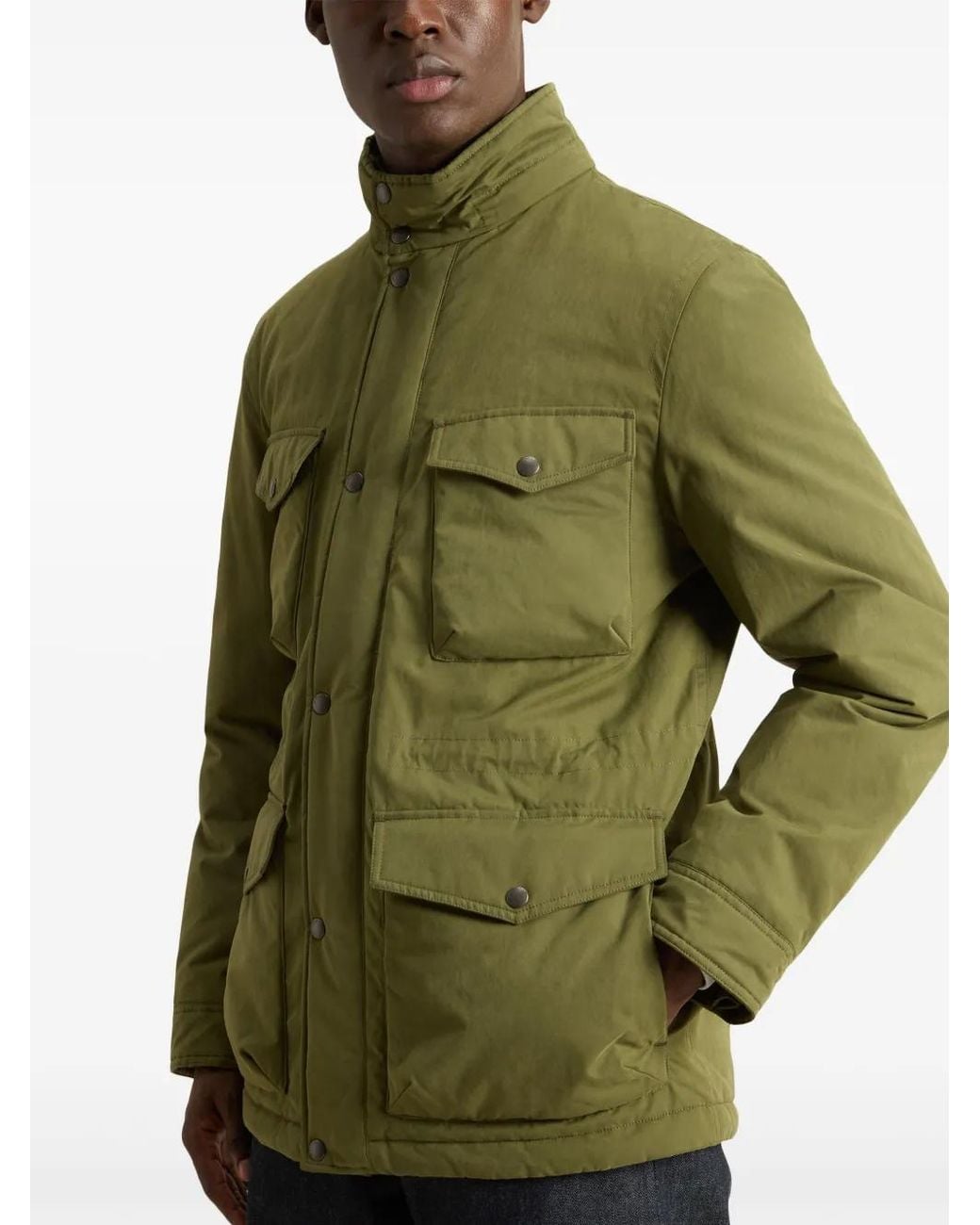 Plumífero Con Capucha Woolrich de hombre de color Green