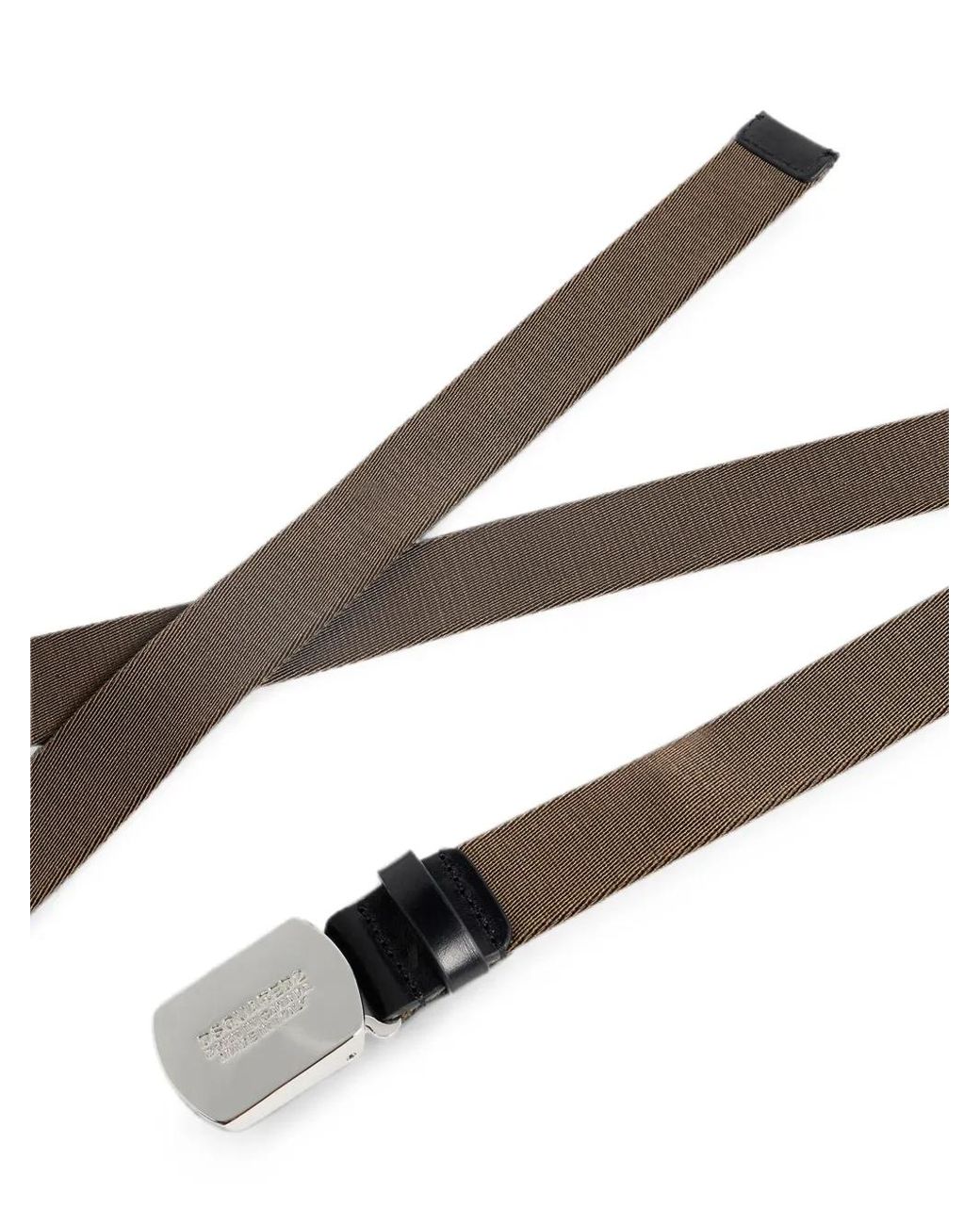DSquared² White Logo Belt for men
