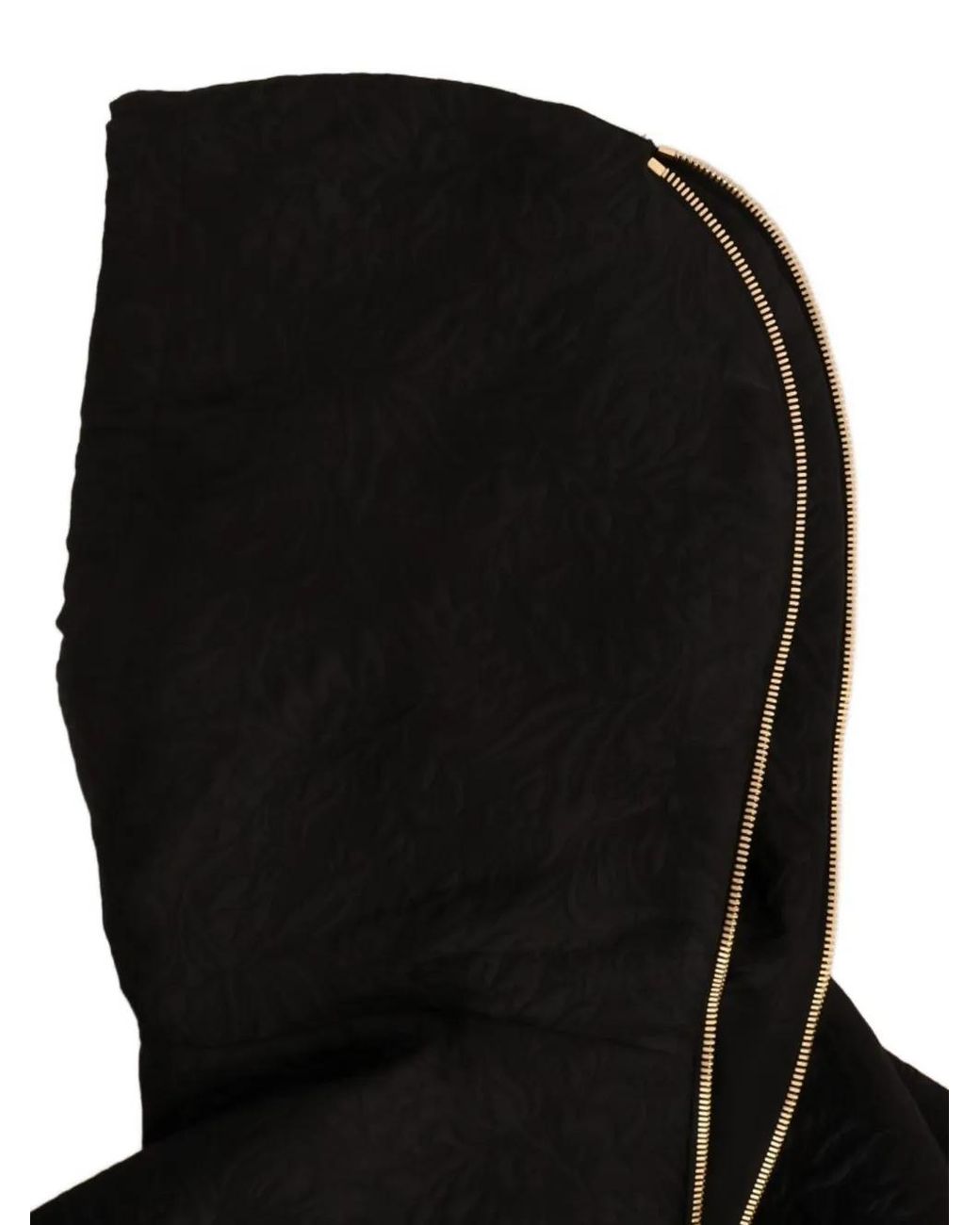 Dolce & Gabbana Black Crystal-Embellished Short-Sleeve Hoodie