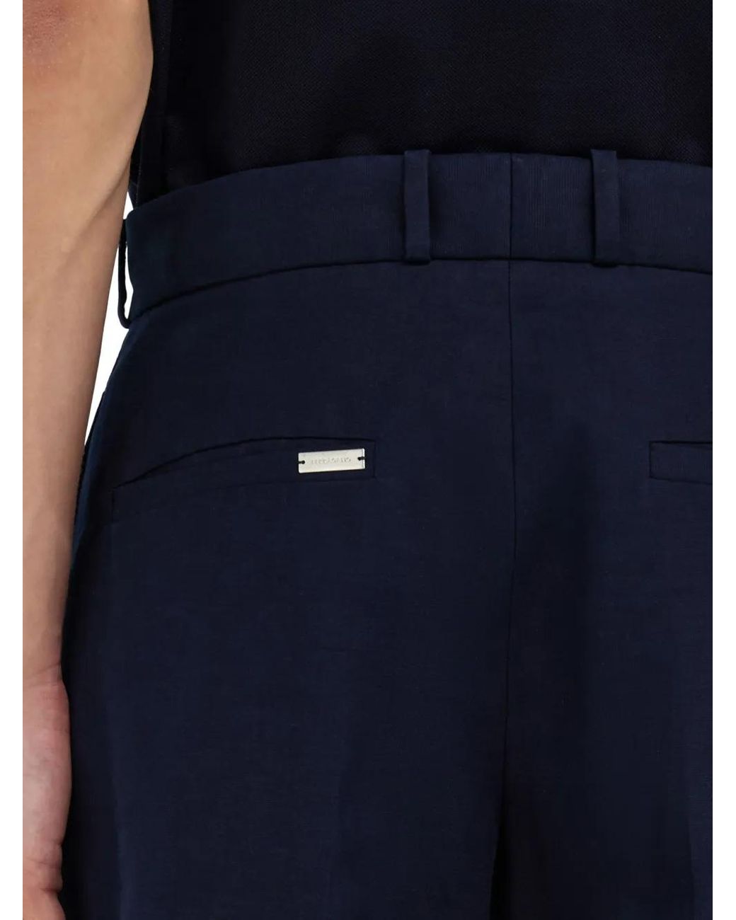 Ferragamo Blue Organic Cotton Trousers for men