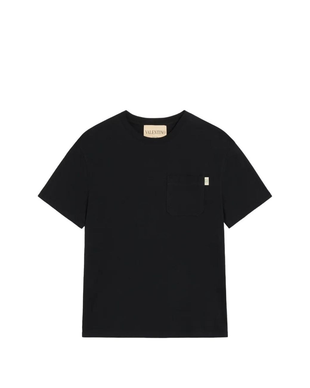 Valentino Garavani Cotton Jersey T-Shirt With Vlogo Signature Label in ...