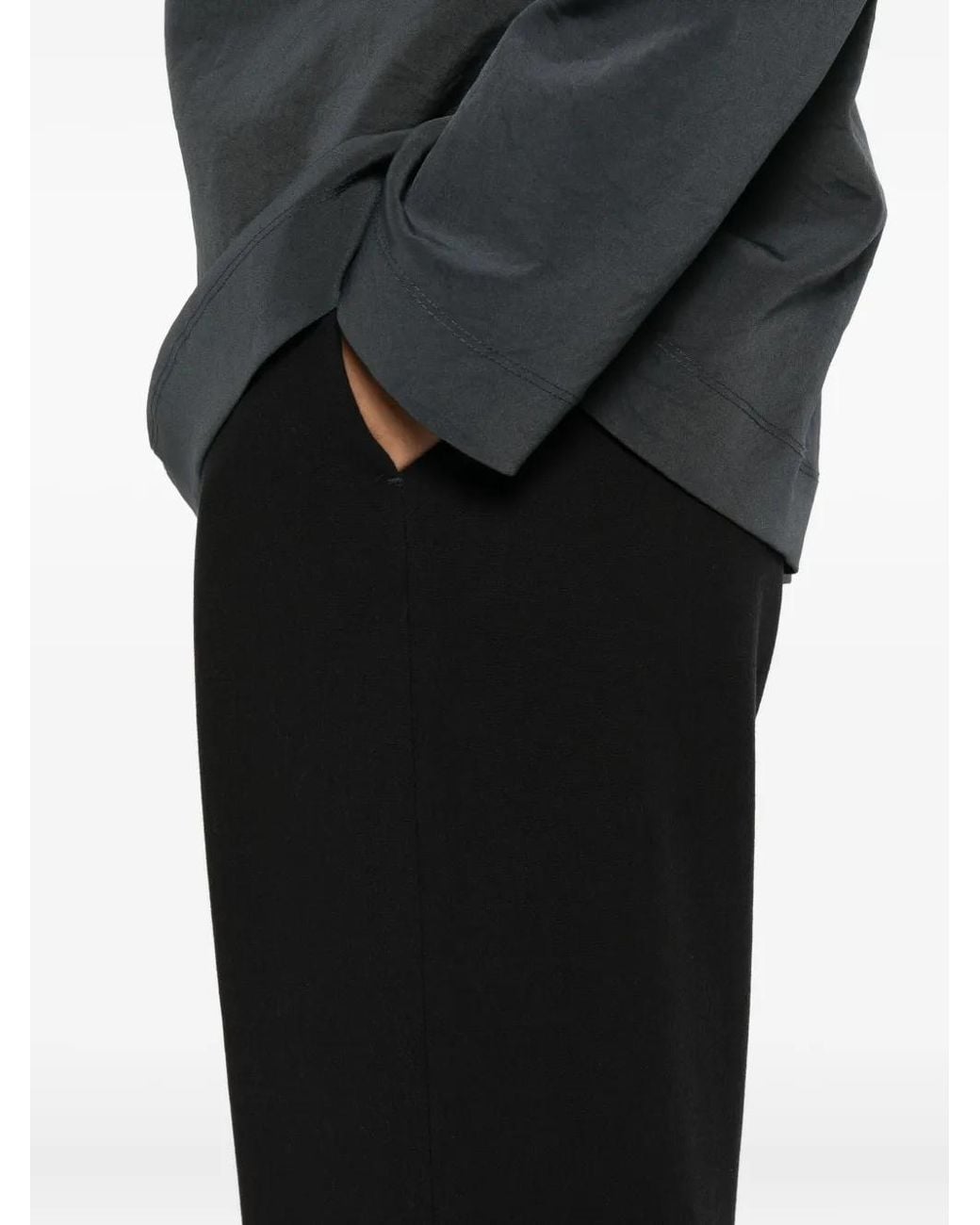 Nanushka Black Arvenn Elastic-Waist Trousers