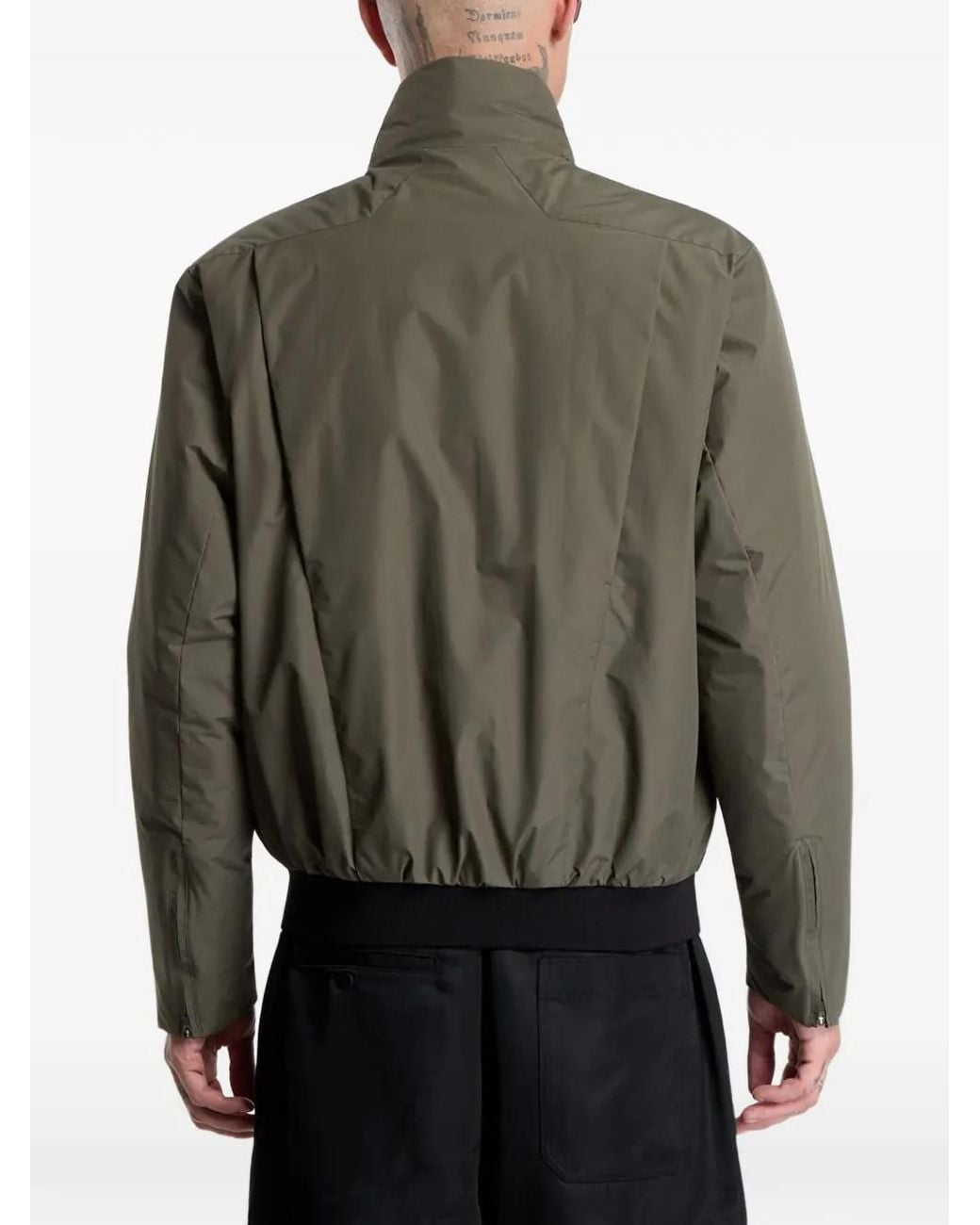 POUTNIK BY TILAK Gray Continental Military Jacket for men