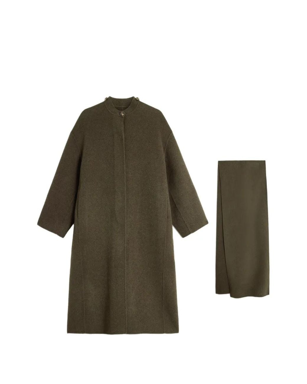Soeur Multicolor Manteau Finn À Détail De Foulard