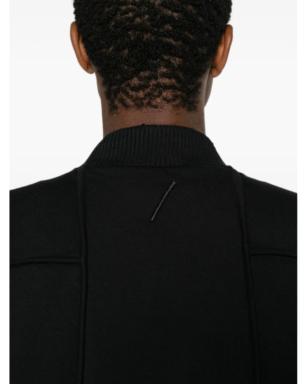 Thom Krom Black Zip-Up Panelled Jacket for men