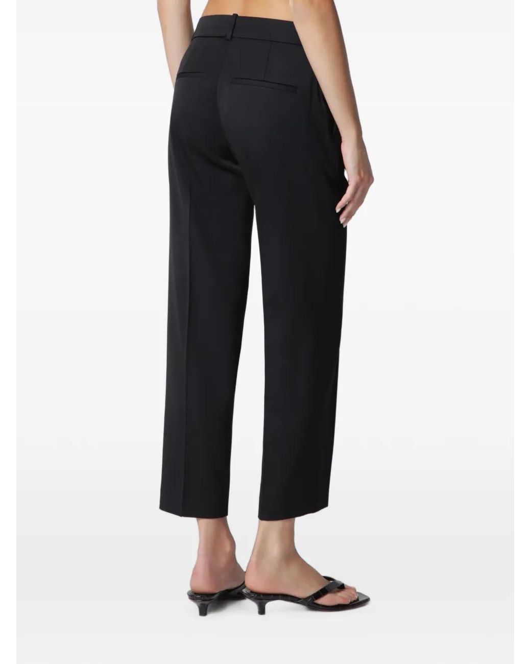 Rohe Black Pressed-Crease Trousers