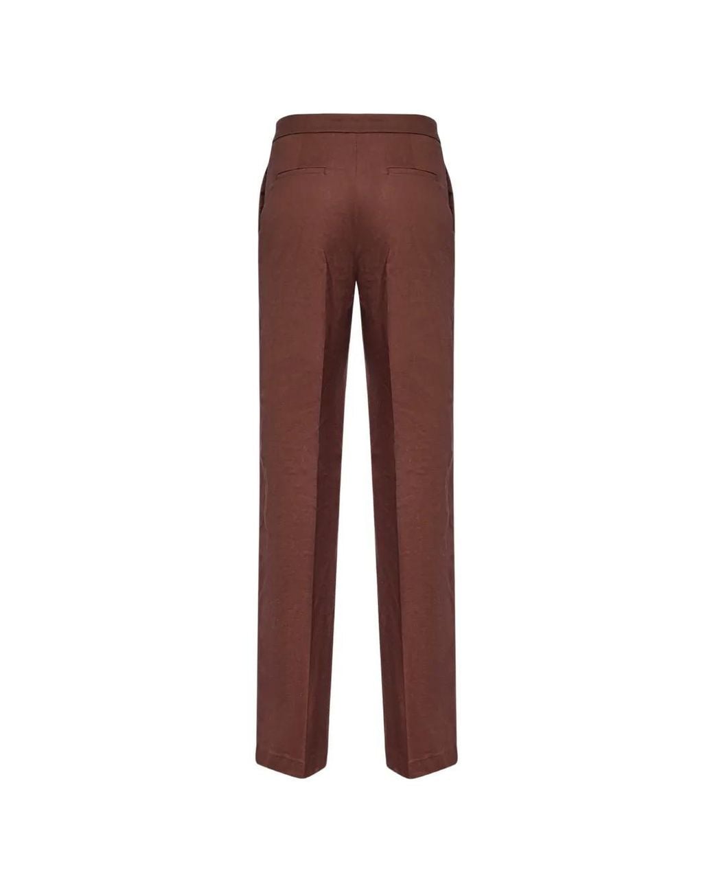 Pinko Brown Buttoned Tailored Chinos