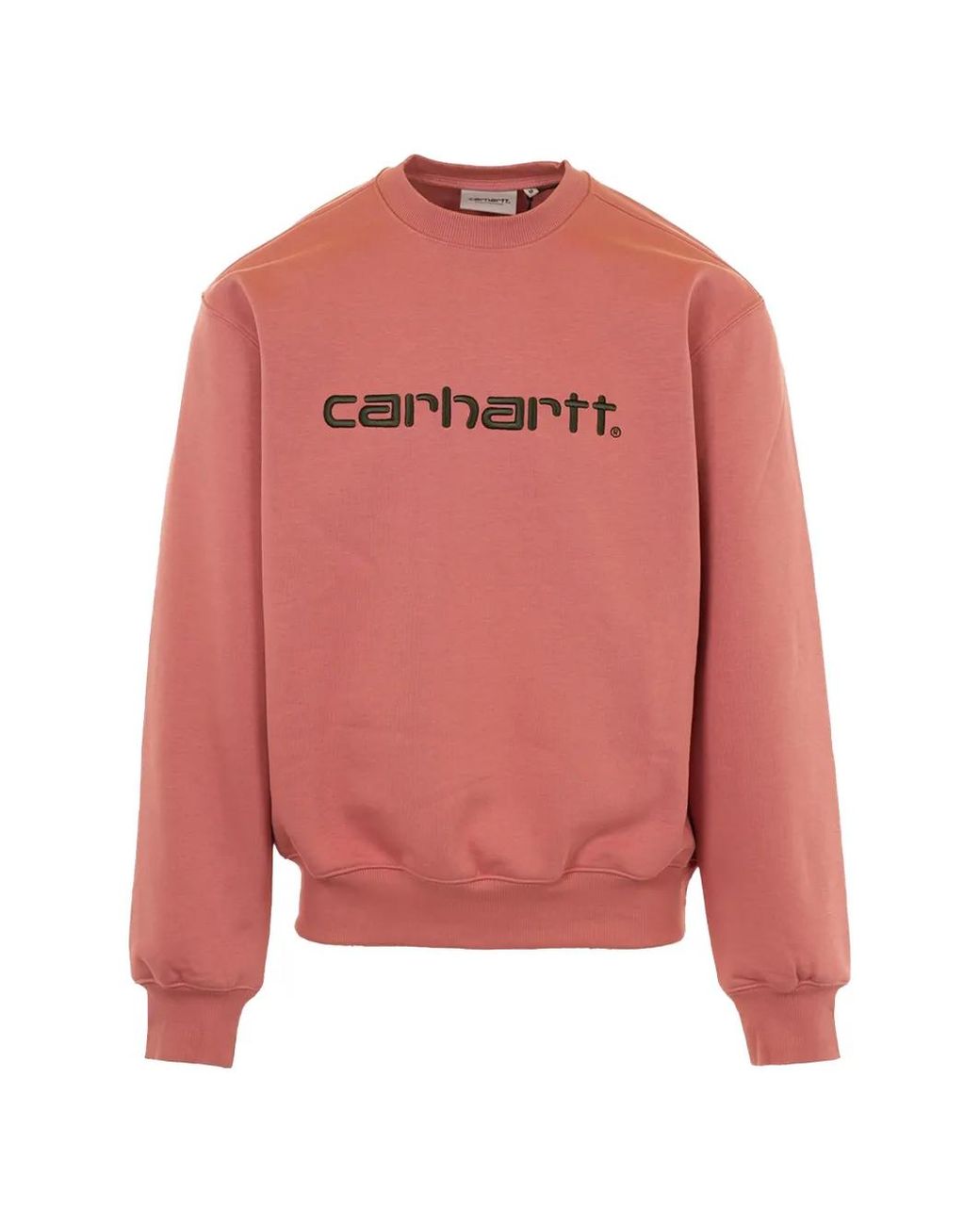 Carhartt Pink Logo Sweatshirt for men