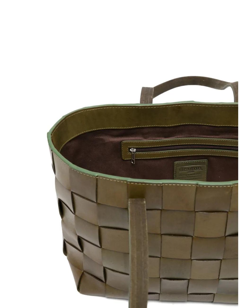 Dragon Diffusion Green Woven Tote Bag