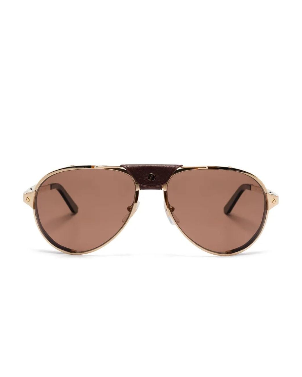 Cartier Pink Pilot-Frame Sunglasses